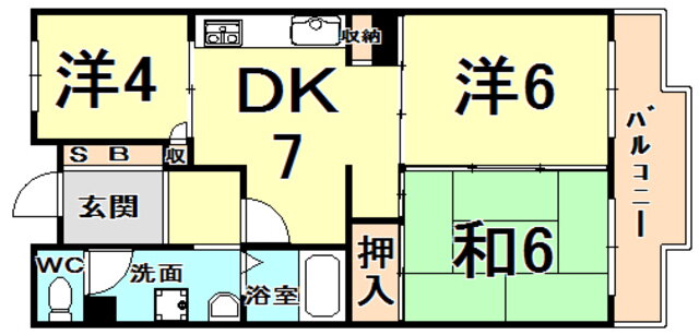兵庫県西宮市鳴尾町２ 鳴尾・武庫川女子大前駅 3DK マンション 賃貸物件詳細