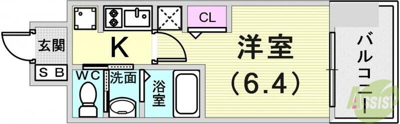 兵庫県神戸市兵庫区佐比江町 神戸駅 1K マンション 賃貸物件詳細