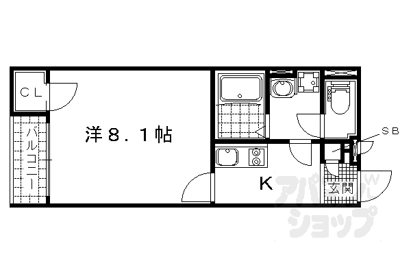 京都府京都市山科区厨子奥矢倉町 山科駅 1K アパート 賃貸物件詳細