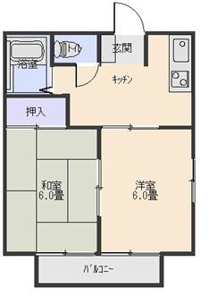 栃木県大田原市末広３ 西那須野駅 2DK アパート 賃貸物件詳細