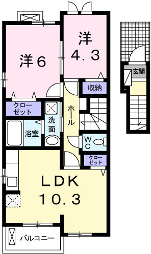 兵庫県姫路市砥堀 砥堀駅 2LDK アパート 賃貸物件詳細