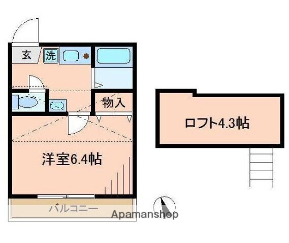 神奈川県横浜市南区大岡１ 蒔田駅 1K アパート 賃貸物件詳細