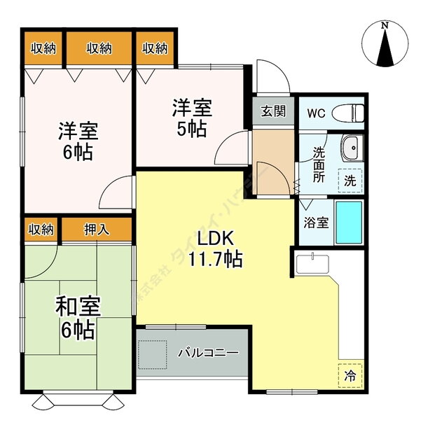 学園プリンスハイム 4階 3LDK 賃貸物件詳細