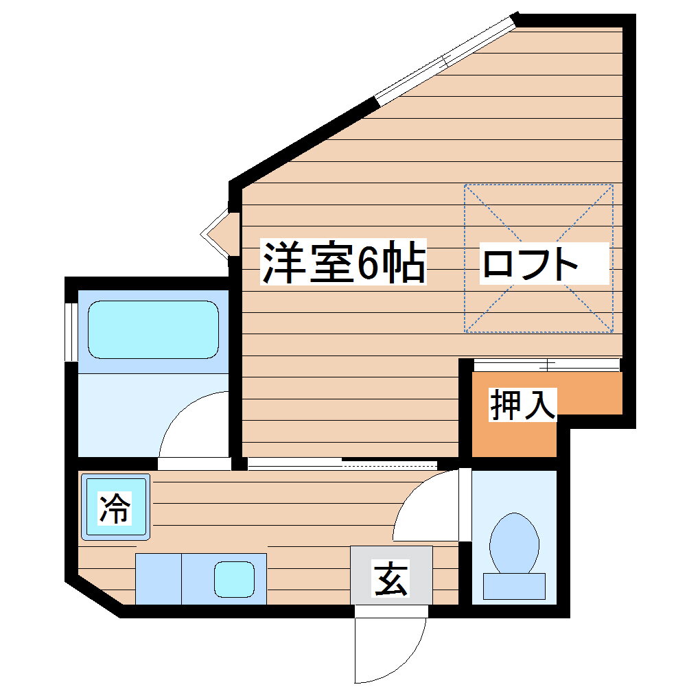 宮城県仙台市泉区東黒松 八乙女駅 1K アパート 賃貸物件詳細