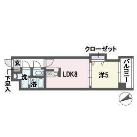 福岡県福岡市中央区平尾２ 西鉄平尾駅 1LDK マンション 賃貸物件詳細