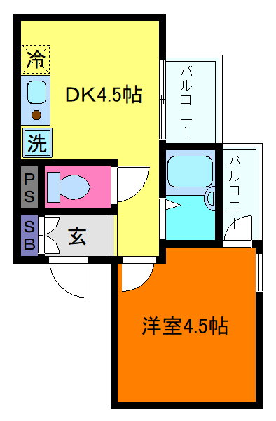 兵庫県神戸市東灘区魚崎南町２ 青木駅 1DK マンション 賃貸物件詳細