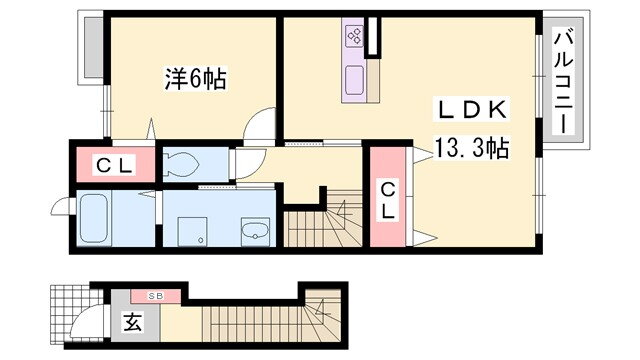 兵庫県たつの市龍野町日山 本竜野駅 1LDK アパート 賃貸物件詳細