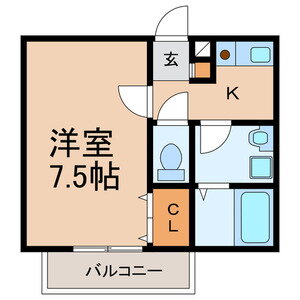 千葉県千葉市中央区新田町 千葉駅 1K アパート 賃貸物件詳細