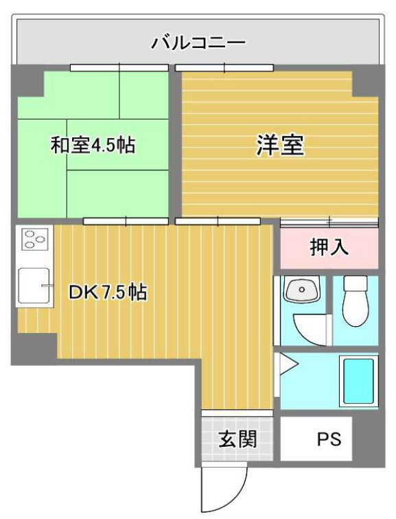 大阪府大阪市東住吉区住道矢田１ 矢田駅 2DK マンション 賃貸物件詳細