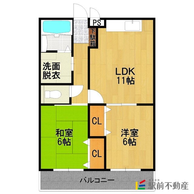 福岡県久留米市三潴町玉満 犬塚駅 2LDK マンション 賃貸物件詳細