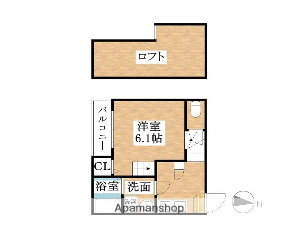 グランビル上小田井 1階 ワンルーム 賃貸物件詳細