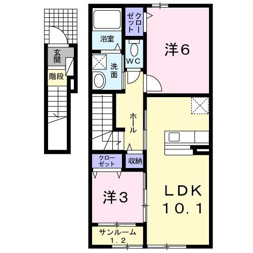 新潟県村上市天神岡 村上駅 2LDK アパート 賃貸物件詳細