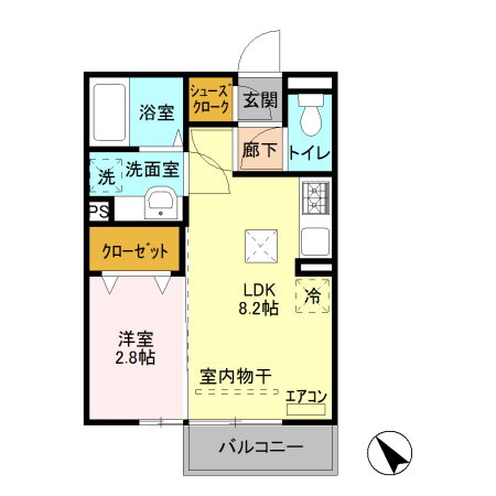 群馬県前橋市上大島町 前橋大島駅 1LDK アパート 賃貸物件詳細