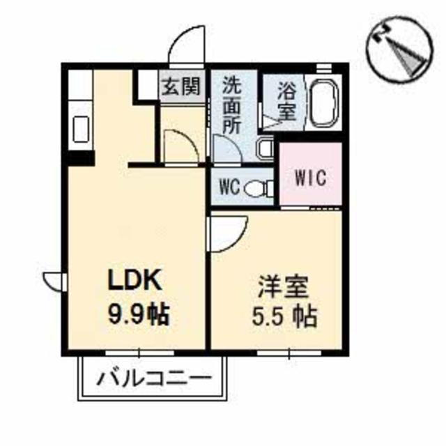 鳥取県米子市角盤町４ 1LDK アパート 賃貸物件詳細