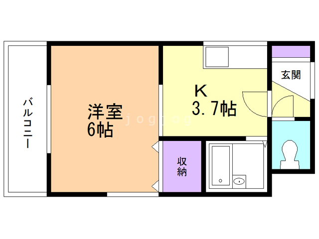 北海道札幌市北区北二十七条西３ 北２４条駅 1K マンション 賃貸物件詳細