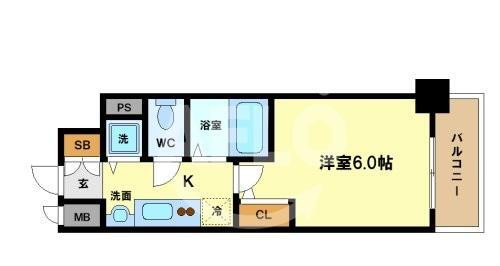 大阪府大阪市中央区常盤町２ 天満橋駅 1K マンション 賃貸物件詳細