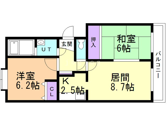 メゾンドインペリアルＩＩ 2階 2LDK 賃貸物件詳細