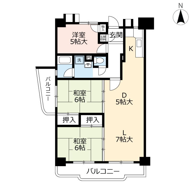 ＵＲ紅梅 5階 3LDK 賃貸物件詳細