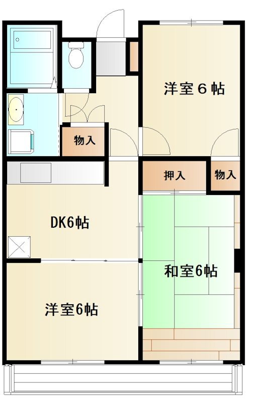 アビタシオン八千代 2階 3DK 賃貸物件詳細