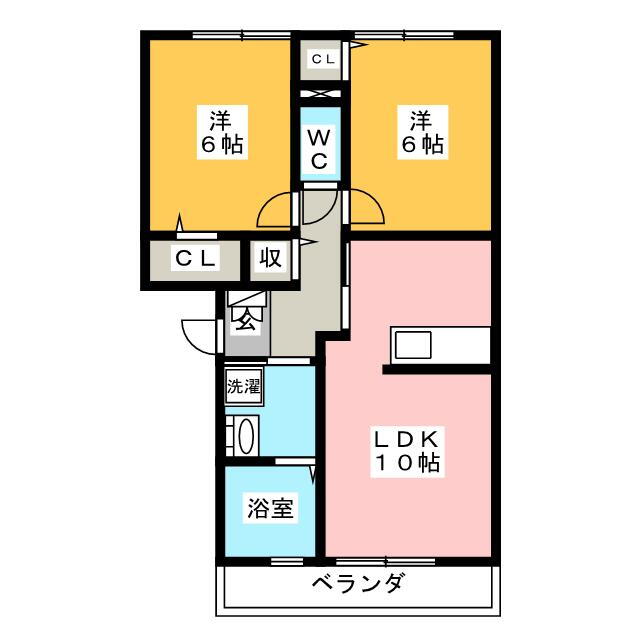 エステイトＺＥＮ　Ｃ 1階 2LDK 賃貸物件詳細