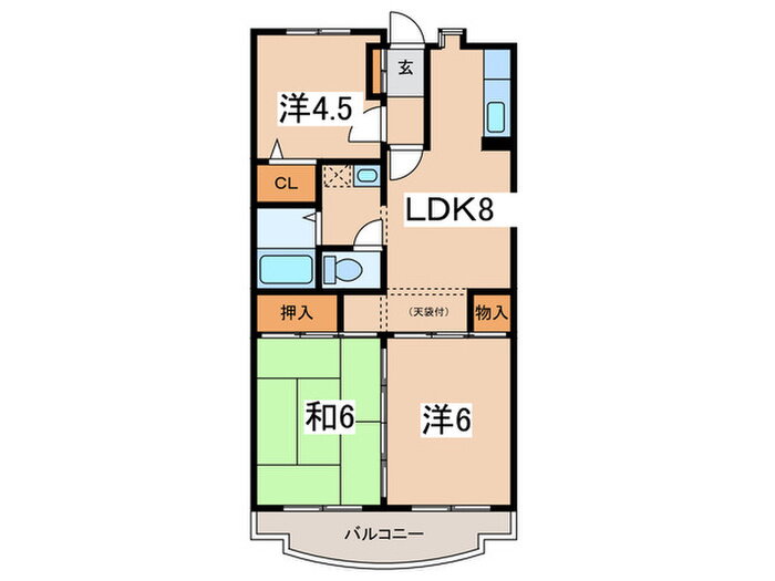 グレイス希望ヶ丘 3階 3LDK 賃貸物件詳細