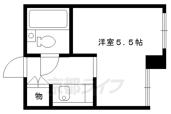 京都府京都市伏見区桃山羽柴長吉東町 丹波橋駅 1K マンション 賃貸物件詳細