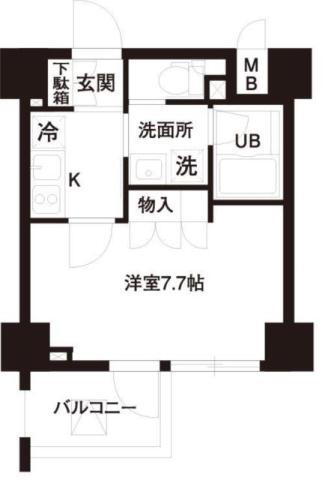 東京都港区高輪１ 白金高輪駅 1K マンション 賃貸物件詳細