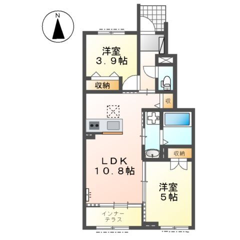 愛知県小牧市大字下末 小牧原駅 2LDK アパート 賃貸物件詳細