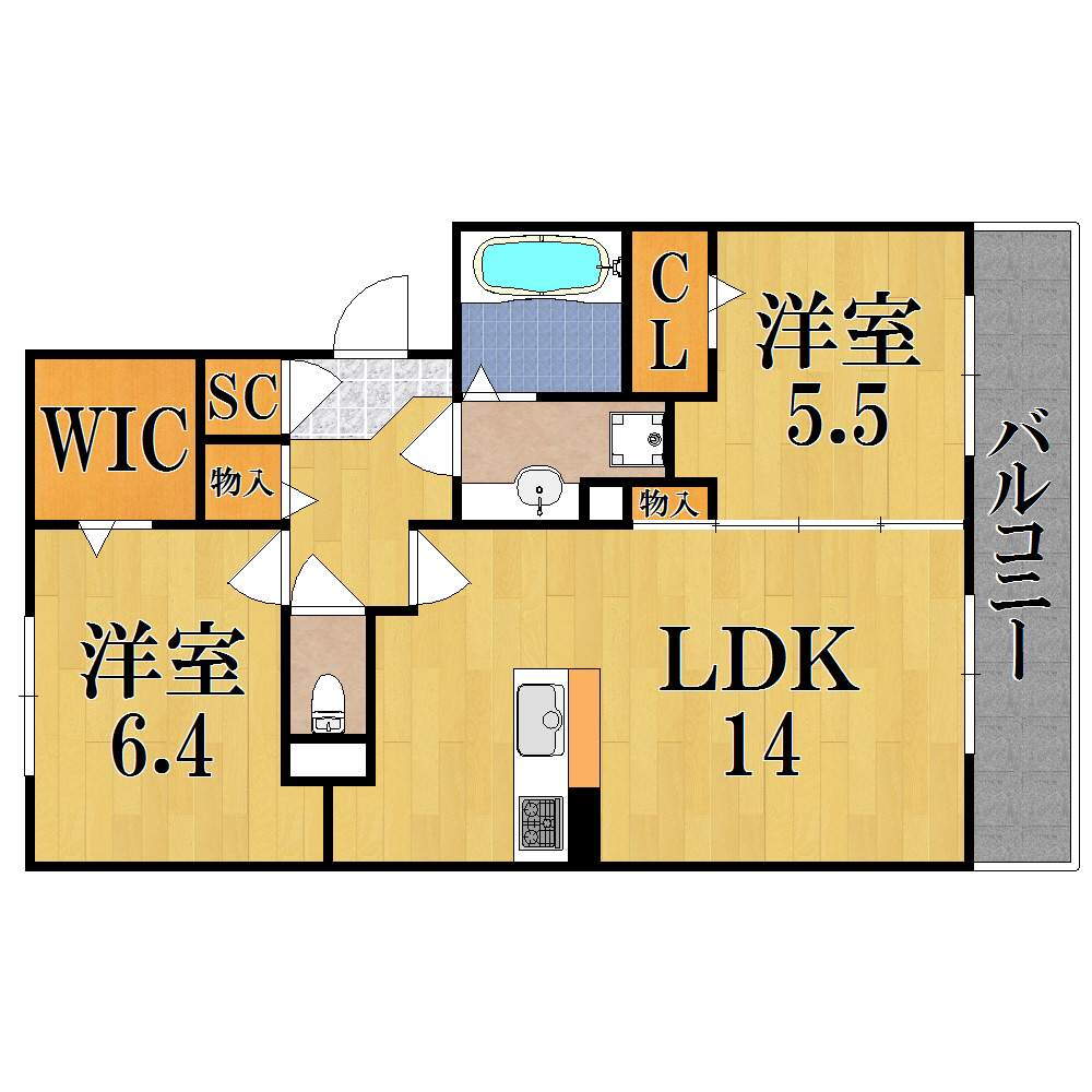 奈良県奈良市大森町 奈良駅 2LDK アパート 賃貸物件詳細