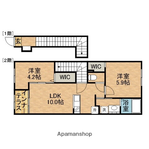 静岡県島田市志戸呂 代官町駅 2LDK アパート 賃貸物件詳細
