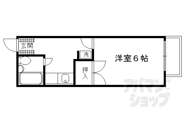 京都府京都市伏見区堀詰町 丹波橋駅 1K アパート 賃貸物件詳細