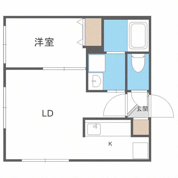 北海道札幌市中央区北十条西２１ 二十四軒駅 1LDK マンション 賃貸物件詳細