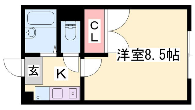 兵庫県姫路市書写 姫路駅 1K アパート 賃貸物件詳細