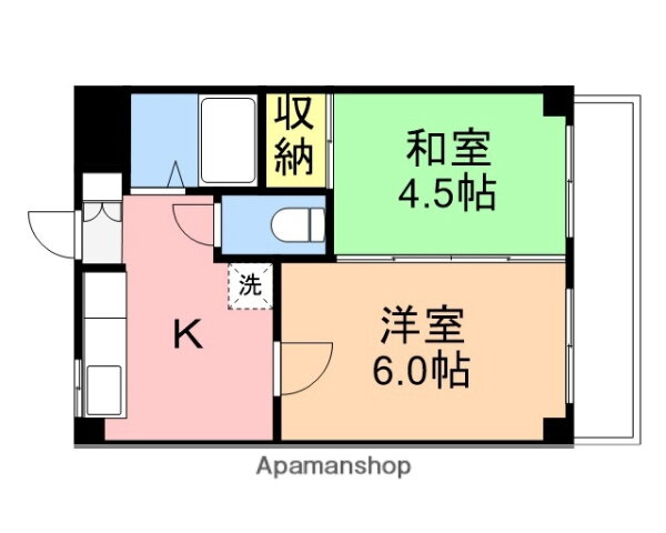 アベニュー藤見町 1階 2K 賃貸物件詳細