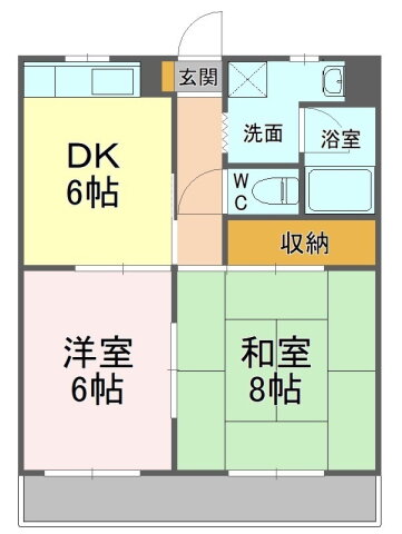 静岡県袋井市川井 袋井駅 2DK マンション 賃貸物件詳細