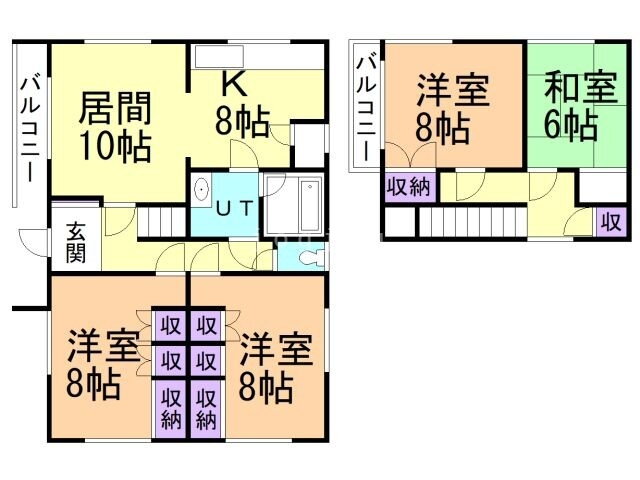 北海道岩見沢市一条東９ 岩見沢駅 4LDK 一戸建て 賃貸物件詳細