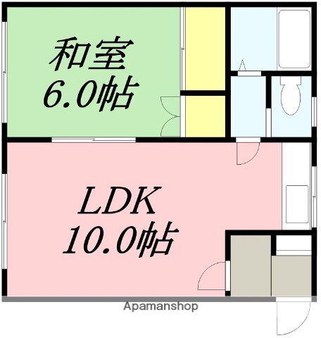 北海道函館市大川町 五稜郭駅 1LDK アパート 賃貸物件詳細
