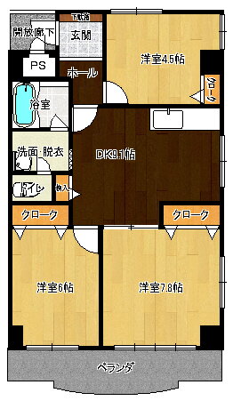 シトロン壱番館 3階 3DK 賃貸物件詳細