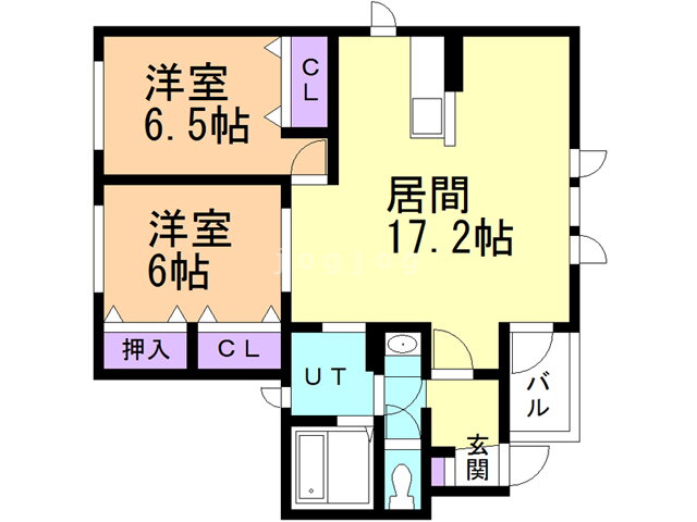 北海道中川郡幕別町札内共栄町 2LDK アパート 賃貸物件詳細