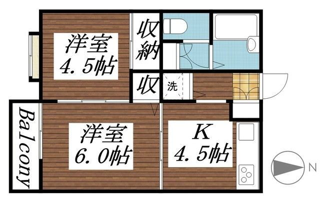千葉県柏市常盤台 南柏駅 2K マンション 賃貸物件詳細