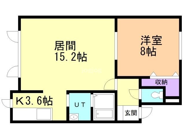北海道北見市無加川町 西北見駅 1LDK アパート 賃貸物件詳細