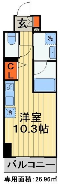 Ｒｏｙｊｅｎｔ　Ｐａｒｋｓ千葉中央（ロイジェントパークス） 12階 ワンルーム 賃貸物件詳細