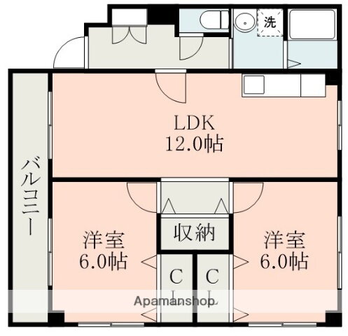 熊本県熊本市中央区本荘５ 2LDK アパート 賃貸物件詳細