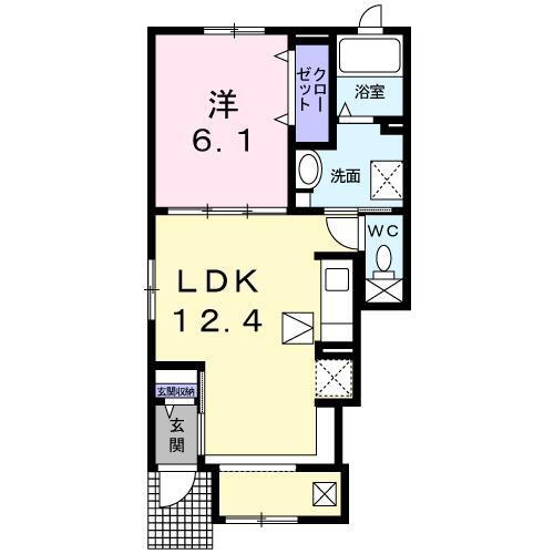 青森県八戸市大字白銀町字白浜道 1LDK アパート 賃貸物件詳細