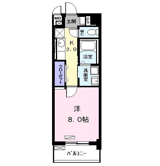 愛知県名古屋市中川区荒子２ 荒子駅 1K マンション 賃貸物件詳細