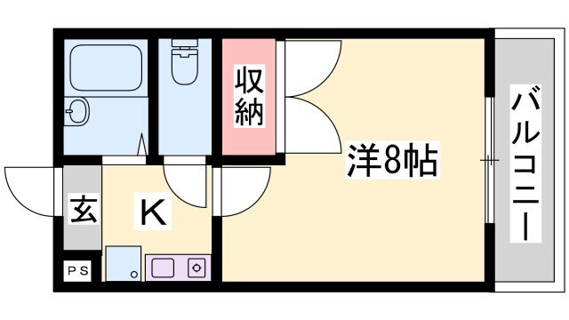 兵庫県姫路市三条町１ 亀山駅 1K アパート 賃貸物件詳細