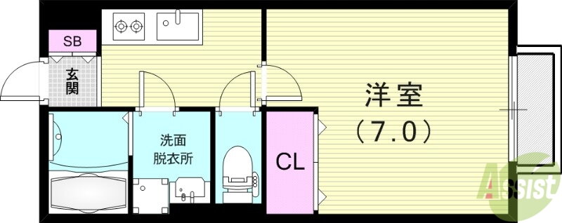 兵庫県尼崎市武庫川町１ 武庫川駅 1K アパート 賃貸物件詳細