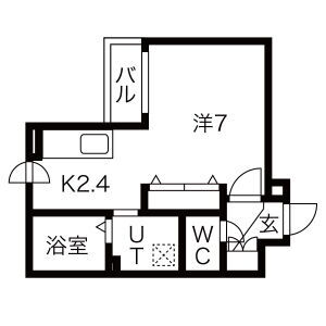 北海道札幌市豊平区豊平四条８ 学園前駅 1K マンション 賃貸物件詳細