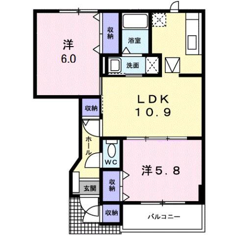 茨城県古河市松並１ 古河駅 2LDK アパート 賃貸物件詳細