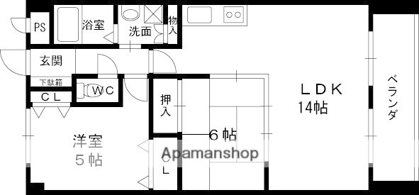 シェリール苦楽園Ｉ 2階 2LDK 賃貸物件詳細